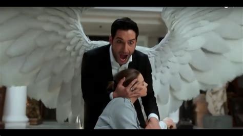 lucifer saves chloe with wings